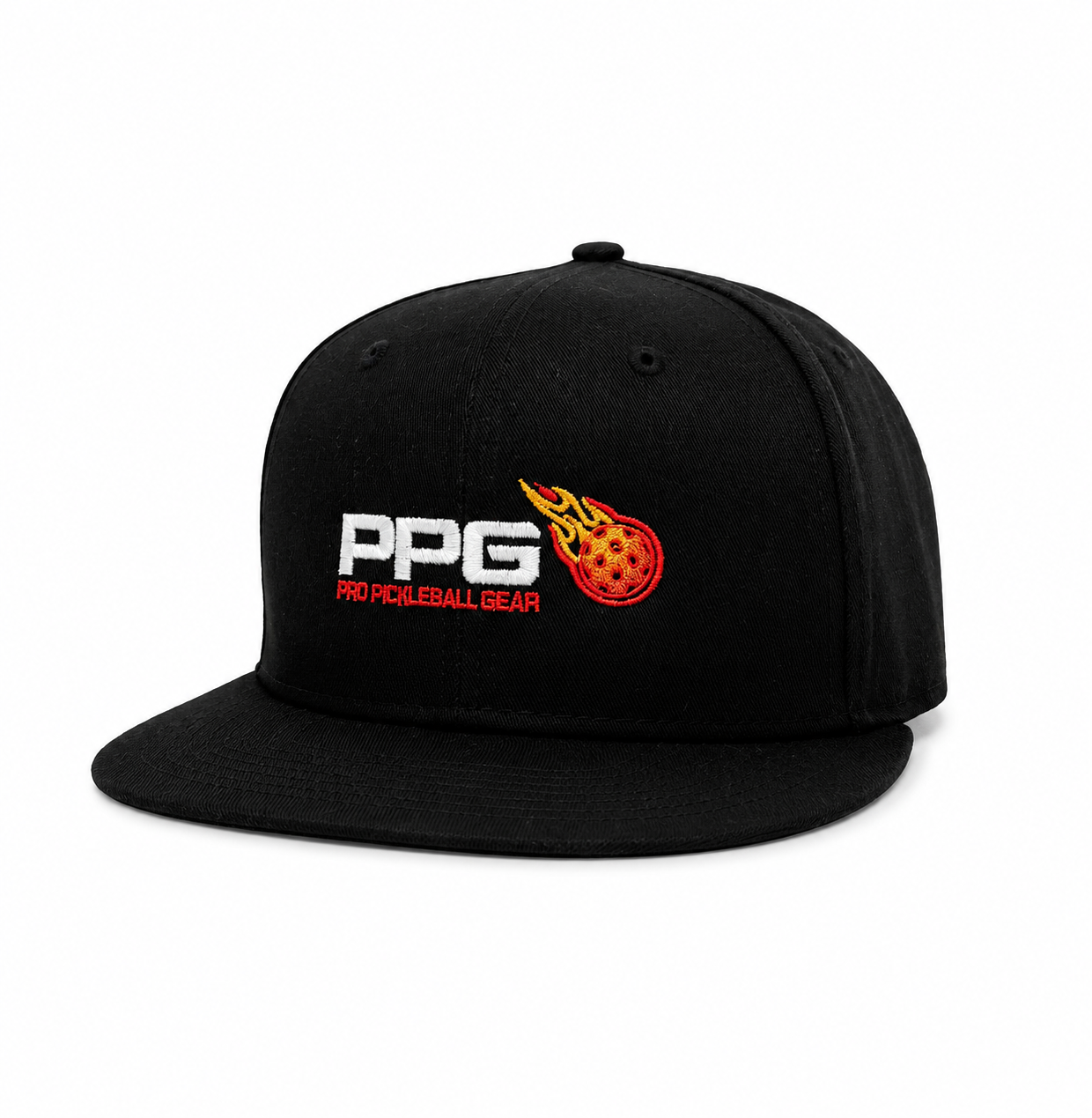 Pro Pickleball Gear Fire Ball Flat Bill Snapback Hat